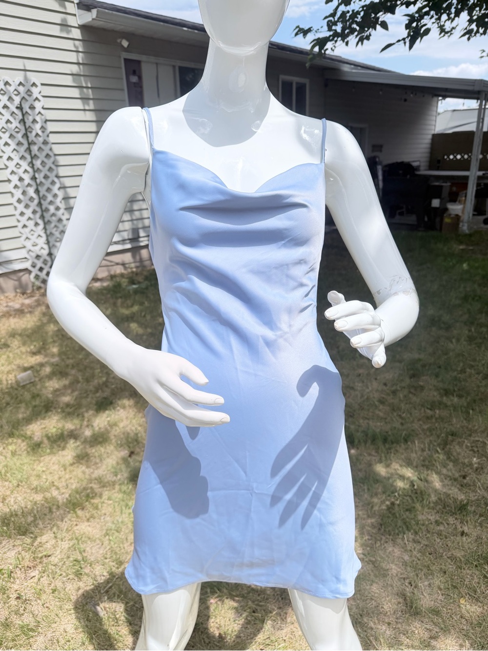 Urban Outfitters Light Blue Slip Dress